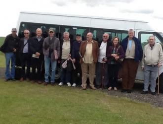 Peter Ward and members of the Norfolk and District Aviation Group who visited in July 2015