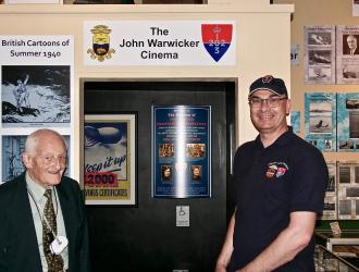 Kindred Exhibition Hall ceremony with John Warwicker MBE and Will Ward