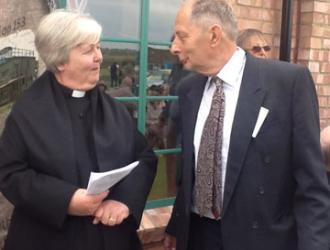 The Reverend Deidre West with Peter Kindred